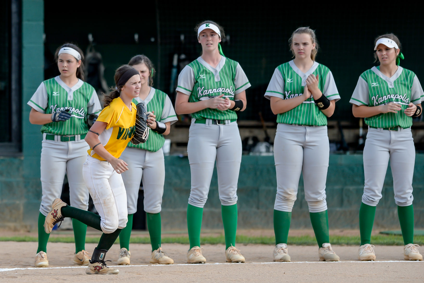 Friday night softball action